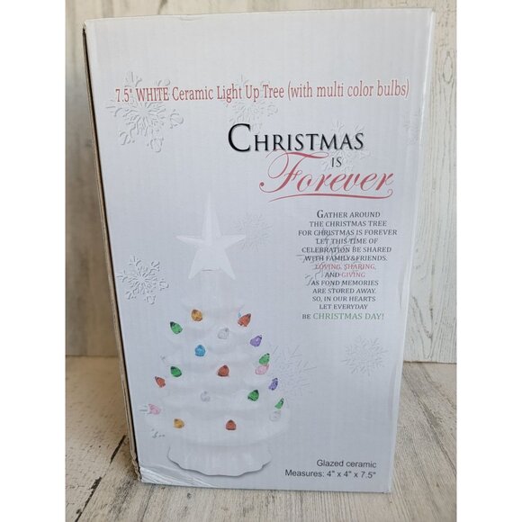 Christmas AS IS forever white ceramic lighted tree! Home decor - Picture 7 of 7